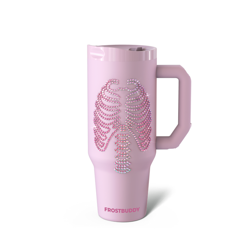 Thicc Buddy 40oz | Pink Skeleton