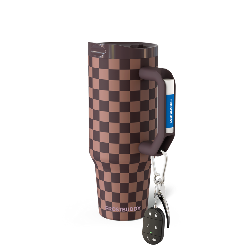 Thicc Buddy 40oz | Espresso Checkered