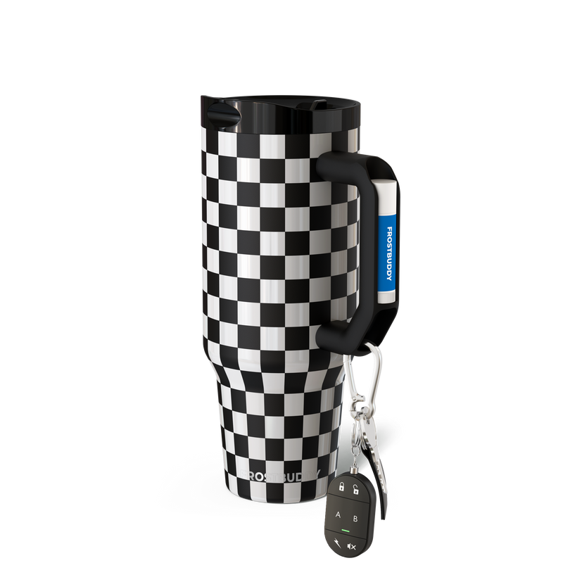 Thicc Buddy 40oz | Black \u0026 White Checkered