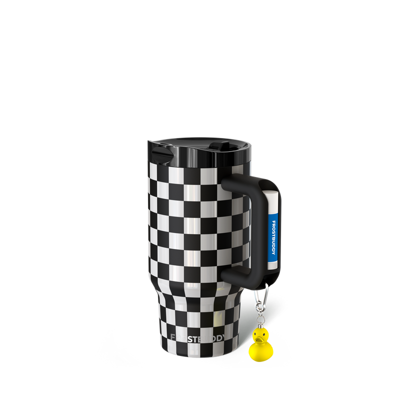 Thicc Buddy 16oz | Black \u0026 White Checkered